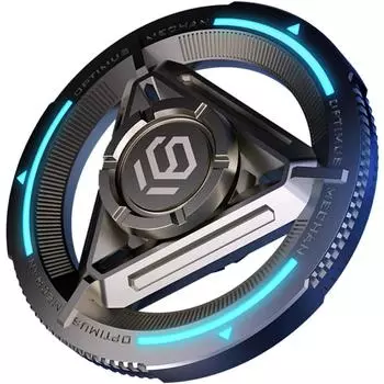 Металлический спиннер Fidget Spinner для детей и взрослых, высокая скорость и бесшумность, красочный светящийся, крутой спиннер Fidget Spinner, успокаивает и снимает стресс 5.85*5.85*1.5cm синий