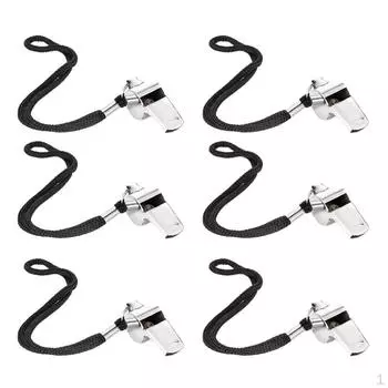 Металлический судья из 6 предметов со шнурком для школьных видов спорта, футбола, футбола, баскетбола