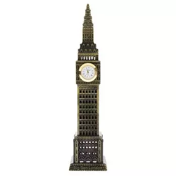 Металлический сувенир Домашние поделки Скульптура башни Биг Бен Модель Биг Бена Настольное украшение Домашнее украшение