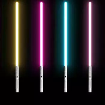 Металлический световой меч, красочный свет, светодиодная вспышка, сплав, ручка, меч, игрушка со звуком удара для мальчиков, как Silver