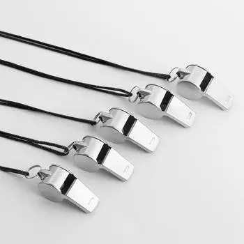 Металлический свисток для рефери, спортивные свистки для регби, свистки из нержавеющей стали для футбола, баскетбола, вечерние тренировочные школьные инструменты для черлидинга