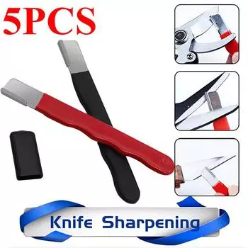 Металлический точильный камень для обрезки ножей, ручные садовые ножницы, точилка для ножниц с крышкой, карманный нож Speedy Sharp 1pcs