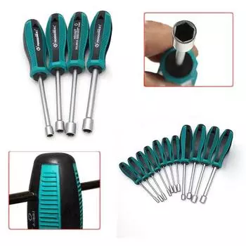 Металлический торцевой ключ 3–9 мм, отвертка, шестигранная гайка, ключ, гайковерт, ручной инструмент 5mm