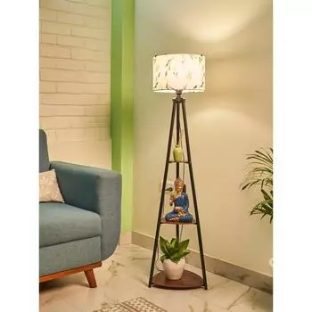 Металлический торшер с 3 полками (Ферма Лепесток)