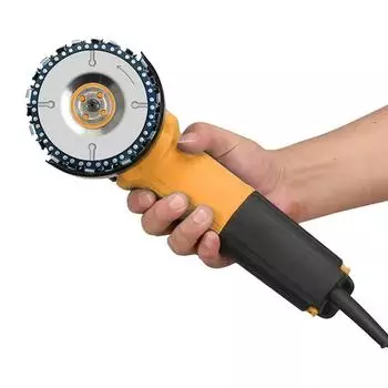 Металлический угловой шлифовальный диск Высокоточное лезвие для прорезки пазов Диск для резьбы Цепной режущий инструмент 7 Tooth