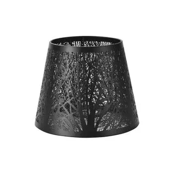 Металлический универсальный абажур, простая установка, для мгновенного обновления абажура для украшения дома чёрный