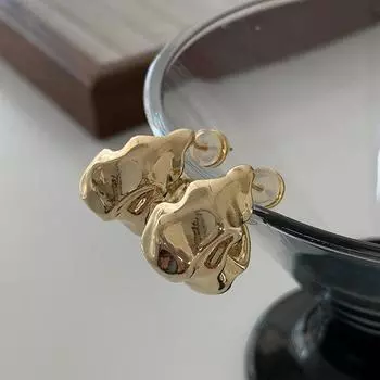 Металлический Ветер Вулканическая Лава Штифт Индивидуальность Простой Дизайн Чувство Света Роскошь Высокий Темперамент Ниша Уникальный золотой