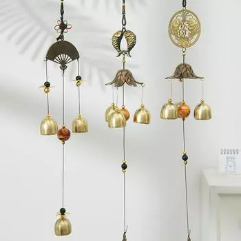 Металлический ветряной колокольчик Японское украшение для комнаты Ретро ветряной звук подвесное украшение ветряные колокольчики для дома, сада, двора, наружные подвески