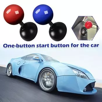 Металлический выдвижной стержень, дизайн, сделай сам, украшение для автомобиля, кнопка запуска одним нажатием, декоративная наклейка, полностью металлический декор, стиль клуба жёлтый