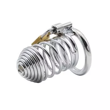 Металлический замок целомудрия устройство целомудрия клетка для пениса продукт для взрослых секс-инструменты реквизит для прогулок страсть Suit40mm Snap Ring