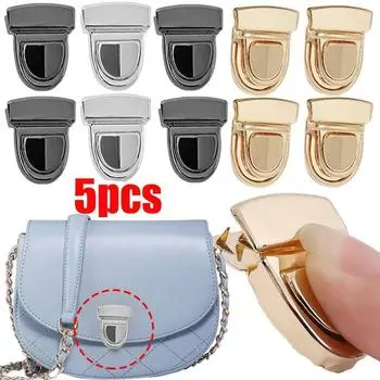 Металлический замок для сумки, кожаный кошелек, застежка, замок с утиным языком, пряжки для сумок, сумки на плечо, аксессуары для рукоделия, одежда 1PCS чёрный