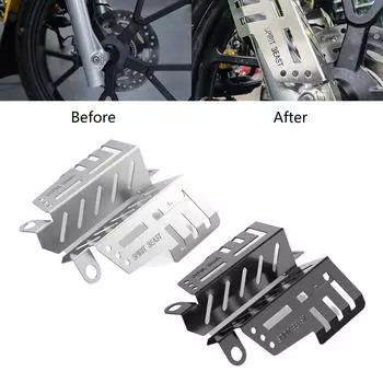 Металлический защитный чехол для передней вилки мотоцикла, передний амортизатор, чехол для модифицированных аксессуаров для мотоцикла Cub CC110 серебряный