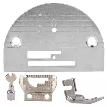 Металлический зажим для игольной пластины, комплект прижимной лапки с пильным зубом для бытовой швейной машины