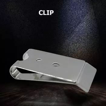 - Металлический зажим для ремня с двойными отверстиями, кобура, зажим для ремня для кожи своими руками (Серебряный)