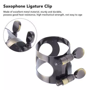 Металлический зажим для саксофона, кусок свистка, зажим, аксессуары для инструментов, альт, антиквариат