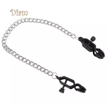 Металлический зажим для сосков LOL, зажимы для брестских половых губ с цепочкой, игра для флирта, секс-игрушки для взрослых