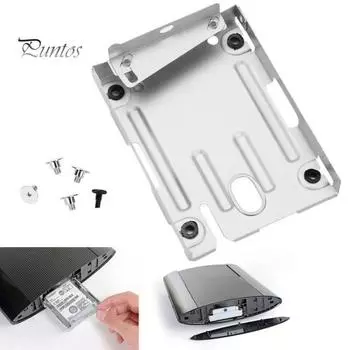 Металлический жесткий диск, монтажный кронштейн для жесткого диска, комплект винтов для Sony PS3 Slim