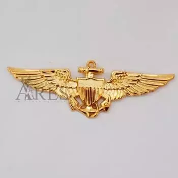 Металлический значок военного болельщика, значок пилота, значок HNA с надписью V-21-N