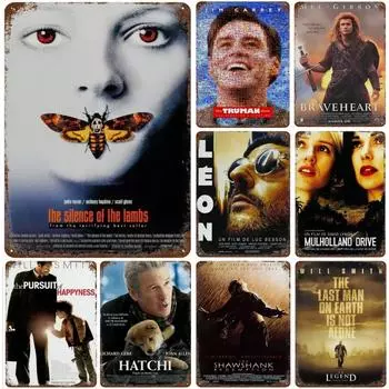 Металлический знак в стиле ретро с изображением классических американских фильмов, настенная пластина, постер, идеально подходящий для бара, клуба и домашнего декора 20x30cm