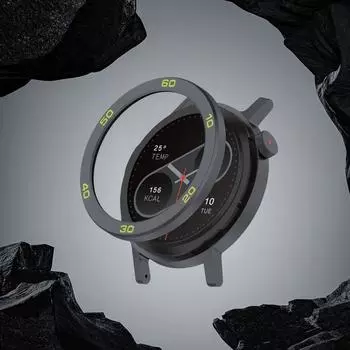 Металлическое кольцо-безель, металлическая защитная крышка для ремешка часов, закаленная пленка, сменное защитное кольцо для смарт-часов CMF Watch Pro 2 зеленый цвет-серебро