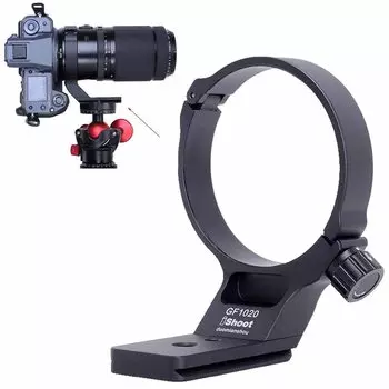 Металлическое кольцо для крепления объектива iShoot, кольцо для крепления объектива, гнездо для штатива, кольцо для крепления штатива, совместимо с Fuji GF 100-200 мм