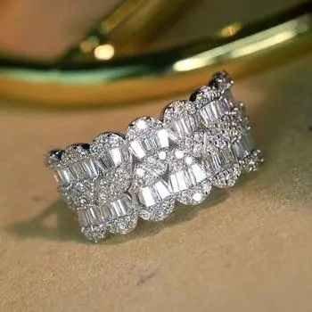 Металлическое кольцо-комбинация с композицией в виде капли воды, изысканное геометрическое ювелирное изделие в стиле легкой роскоши 6