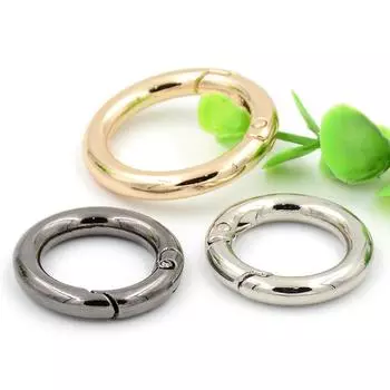 Металлическое кольцо Пуговицы для сумок Сумки Багаж Обувь Декоративные цепные пуговицы Пальто Тренч Пальто Пуговицы gun black * inner diameter 10mm