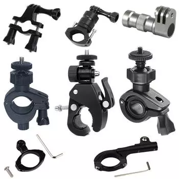 Металлическое крепление для камеры на велосипед и мотоцикл 360° с зажимом O-типа Small Y-type bicycle clamp