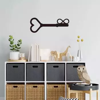 Металлическое настенное искусство с сердцем, уникальный декор в виде бесконечности, элегантное металлическое искусство, идеальная идея для свадебного подарка, стильная детская комната чёрный