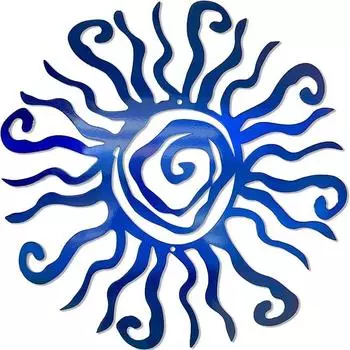 Металлическое настенное подвесное украшение «Железное солнце», наружное и внутреннее настенное украшение от солнца, украшение для сада, фермерского дома, стены