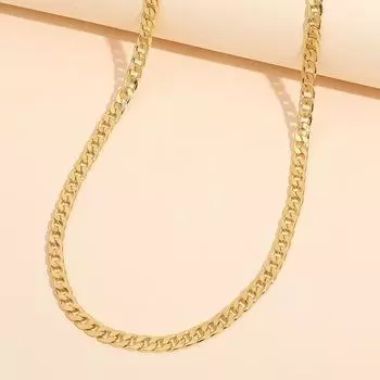 Металлическое ожерелье из 18-каратного золота, позолоченный браслет, стильное позолоченное ожерелье для мужчин Bracelet