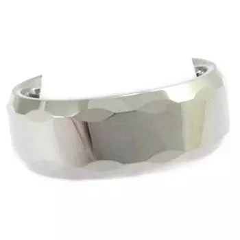 Металлическое серое кольцо из вольфрама High Tech