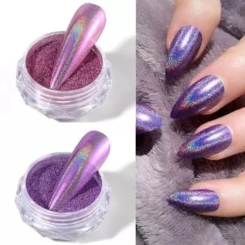 Металлическое зеркало для ногтей, блестящая пудра, гель-лак, пыль, блестящая золотистая, серебряная тонкая хромированная хлопья, пигмент, аксессуары для самостоятельного декора