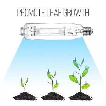 Металлогалогенная лампа 1000 Вт 6000 К Вегетативный свет для выращивания растений в теплице MH Лампа полного спектра для комнатных растений прозрачный