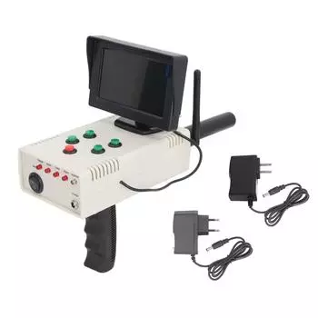 Металлоискатель Дальность 1000 м Глубина 20 м ЖК-экран Цветной ночной вид Подземный металлоискатель Scann US Plug