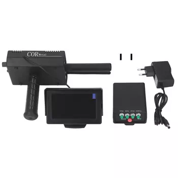 Металлоискатель Диапазон 1200 м Глубина 25 м Подземный металлоискатель с цветным ЖК-экраном AC100?240В EU Plug