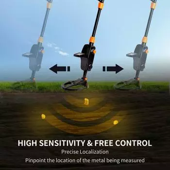 Металлоискатель для взрослых и детей Высокочувствительный металлоискатель с регулируемым ЖК-экраном