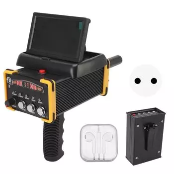 Металлоискатель глубиной 30 м складной экран золотоискатель металлоискатель сканер устройство дальность поиска 1000 м GR9000