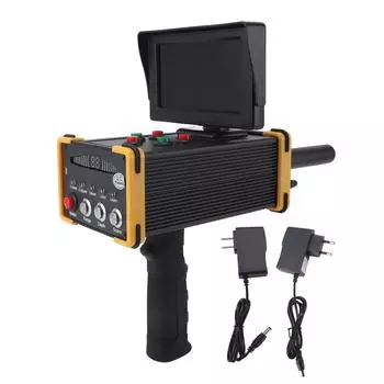 Металлоискатель с дисплеем, диапазон 1000 м, глубина 15 м, чувствительный к глубине, ручной подземный искатель сокровищ Sca US Plug