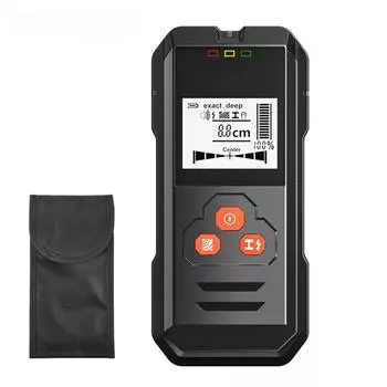 Металлоискатель с подсветкой, черный переменный ток, поиск деревянных шпилек, кабельные провода, трекер глубины, настенный сканер Sturs Undeground Original 9V charge