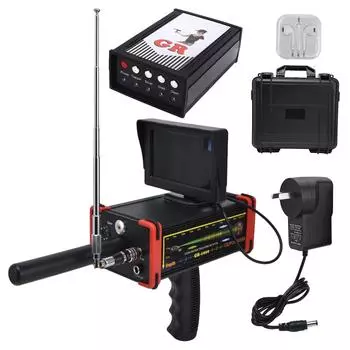 Металлоискатель с высокой чувствительностью 3280,8 футов, подземный металлоискатель дальнего действия для золота, серебра, меди красный