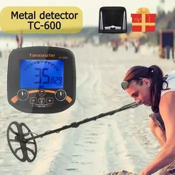 Металлоискатель TC-600 Профессиональный подземный глубинный детектор золота для поиска сокровищ Ручной высокочастотный точечный поиск