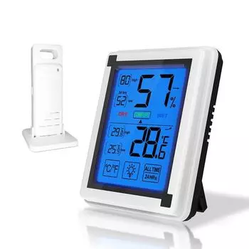 Метеостанция с беспроводным датчиком белый