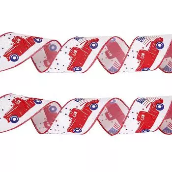 Meter Festive 10 American Independence Day Ribbon Decorative Gift Wrap Set Stars With White Car Ribbon