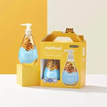 Method High Moisturizing Hand Wash Нетканый материал Tiger Edition Mandarin Mango 354 мл 2 упаковки, специальная корейская косметика