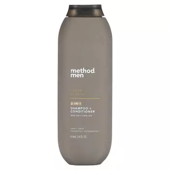 Method, Men s, шампунь + кондиционер 2 в 1, кедр + кипарис, 14 жидких унций (414 мл)
