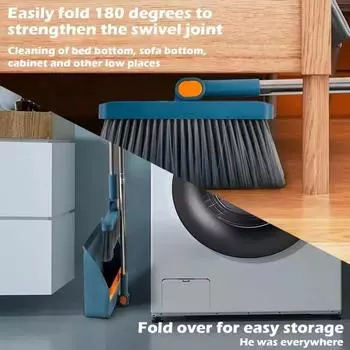 Метла пылеуловитель комбинированная бытовая щетка волшебная складная антипригарная чистка волос простой модный веник 2024 новый