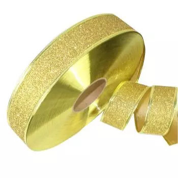 Метр Роскошной 2 Рождественской Глиттерной Ленты Для Праздничных Украшений Вечеринки И Украшений Для Елки Gold 2m Price