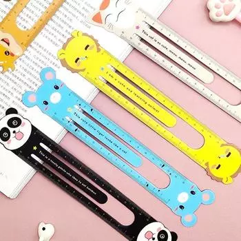 Metric Ruler Animal Scale Ruler 15CM Drawing Ruler Drawing Tool Zodiac Magnetic Ruler Student Style 7