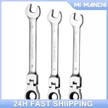 Метрические гаечные ключи, прочные многофункциональные комбинированные торцевые гаечные ключи, наборы ручных автомобильных инструментов, комбинированные гаечные ключи с храповым механизмом, стальные